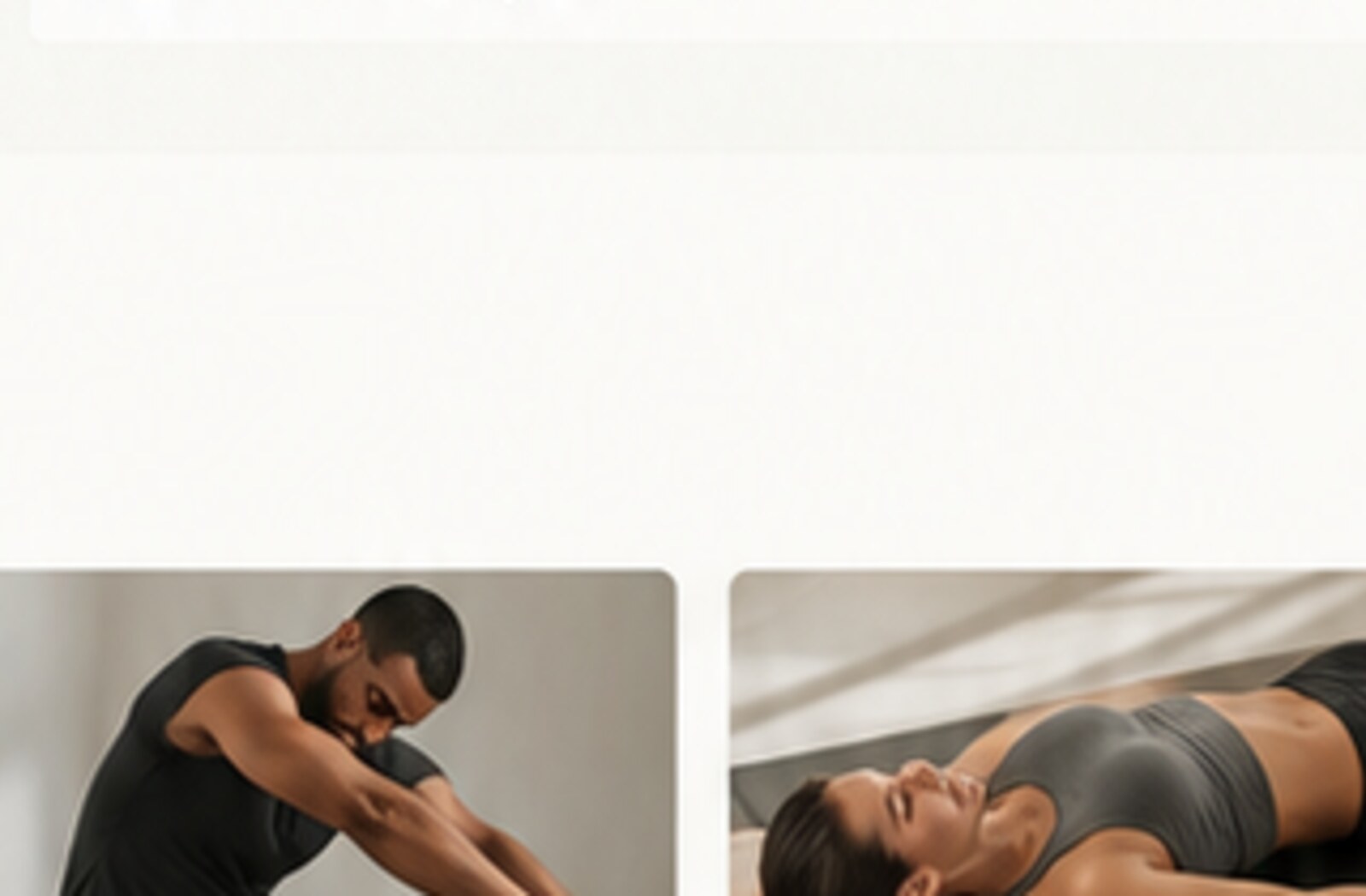 Athlete stretching in natural light